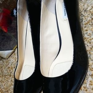 Alex Marie Black Patent Leather Heels Pumps